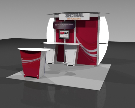 Exhibit Displays, 10x10 displays, The Exhibit Source, Full-scale custom portable display, Boston, MA, trade show display