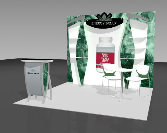 Exhibit Displays, 10x10 displays, The Exhibit Source, Full-scale custom portable display, Boston, MA, trade show display