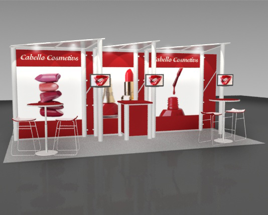 Exhibit Displays, 10x20 linear displays, The Exhibit Source, Full-scale custom modular display, Boston, MA