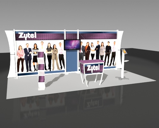 Exhibit Displays, 10x20 linear displays, The Exhibit Source, Full-scale custom modular display, Boston, MA