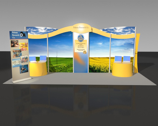 Exhibit Displays, 10x20 linear displays, The Exhibit Source, Full-scale custom modular display, Boston, MA