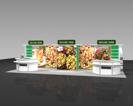 Exhibit Displays, 10x20 linear displays, The Exhibit Source, Full-scale custom modular display, Boston, MA