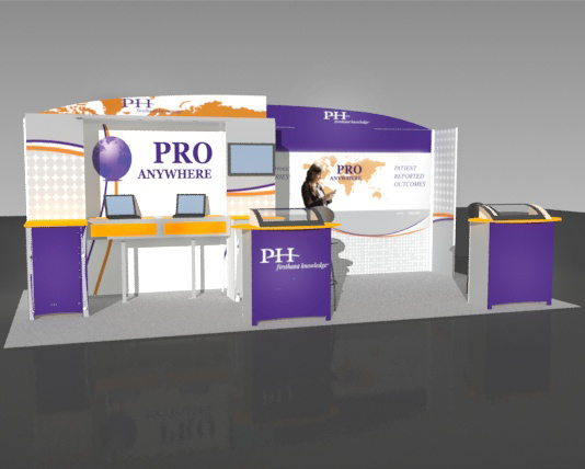 Exhibit Displays, 10x20 linear displays, The Exhibit Source, Full-scale custom modular display, Boston, MA