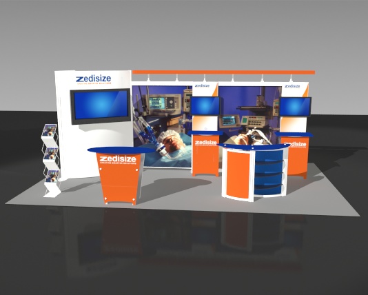 Exhibit Displays, 10x20 linear displays, The Exhibit Source, Full-scale custom modular display, Boston, MA