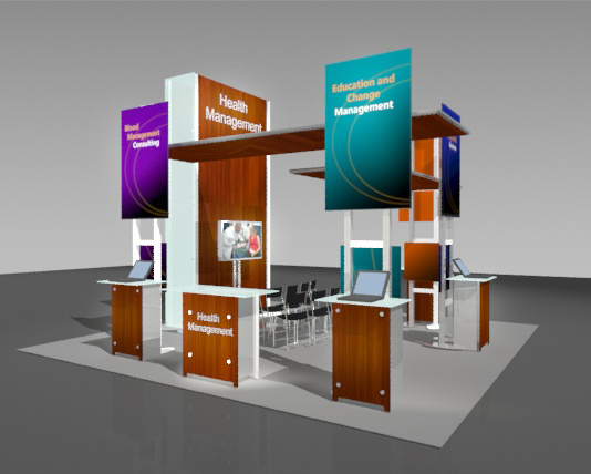 The Exhibit Source - trade show booth, Boston, MA, Island exhibit